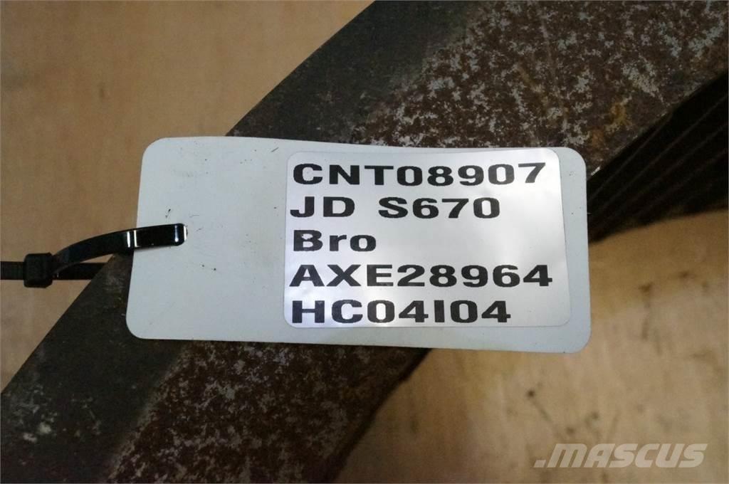 John Deere S670 콤바인 수확기 부속품