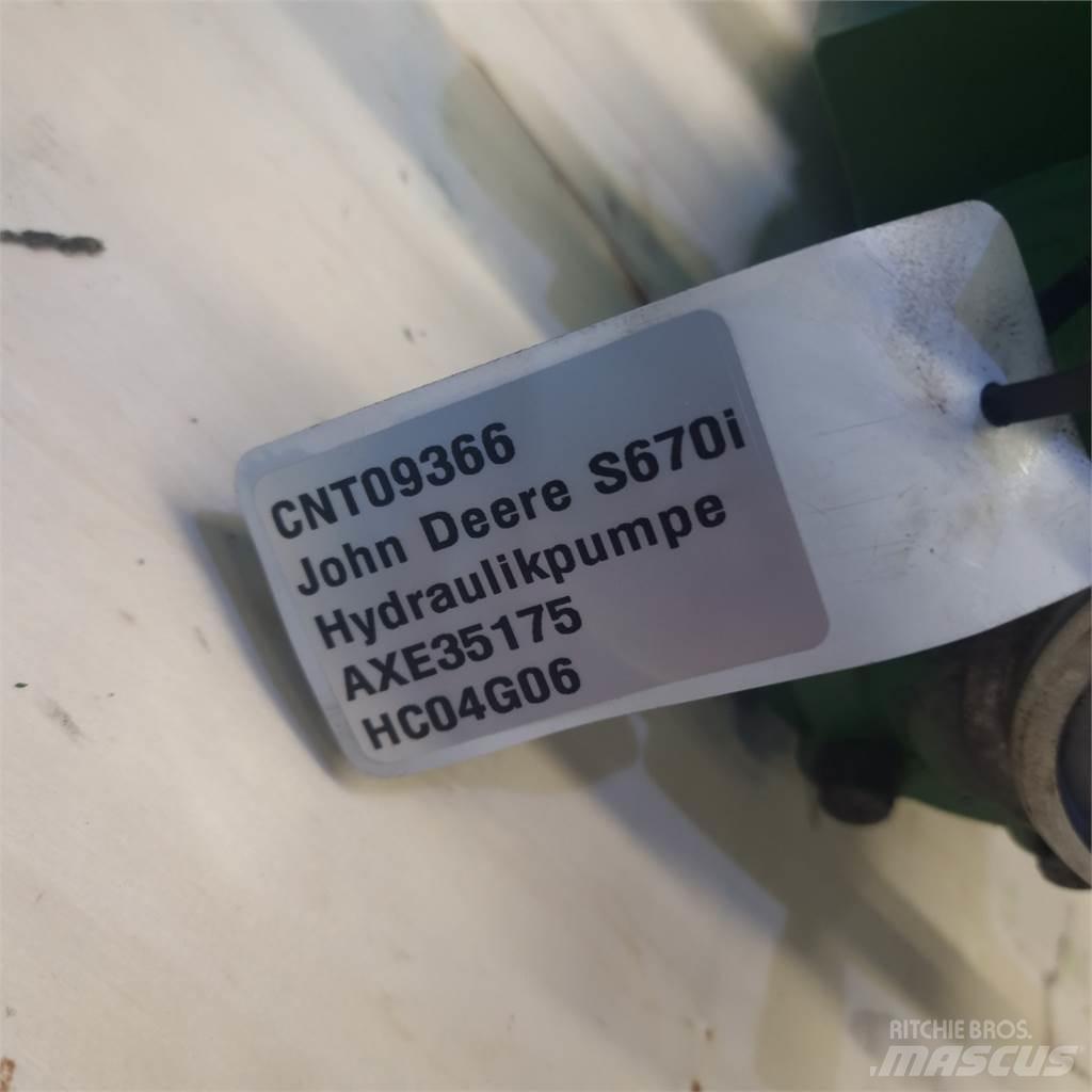 John Deere S670 유압식 기계
