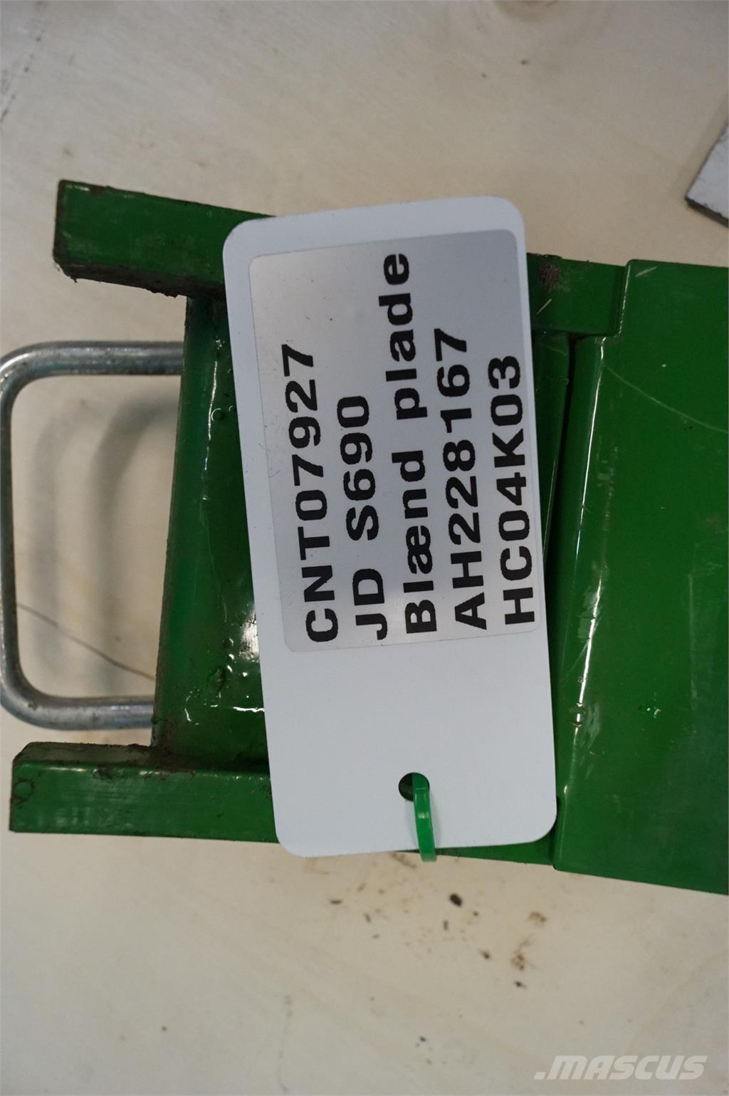 John Deere S690 콤바인 수확기 부속품