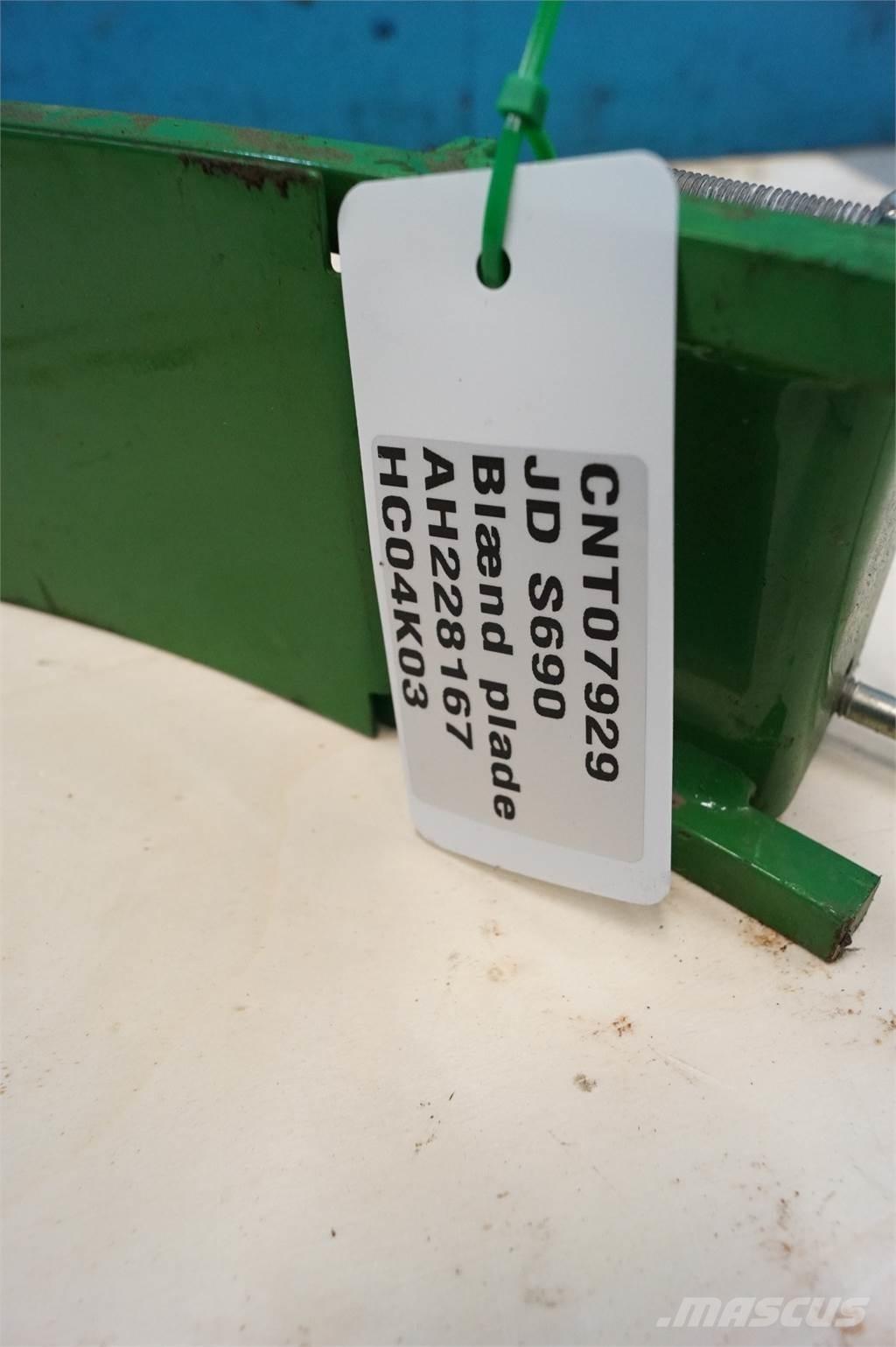 John Deere S690 콤바인 수확기 부속품