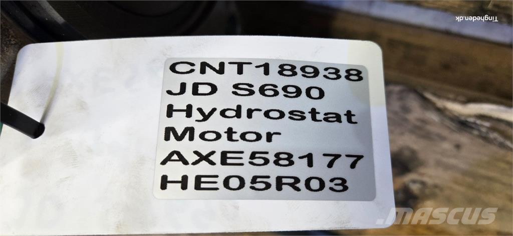 John Deere S690 유압식 기계