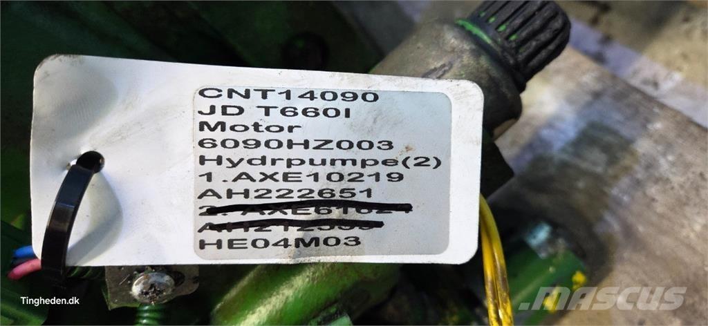 John Deere T660 유압식 기계