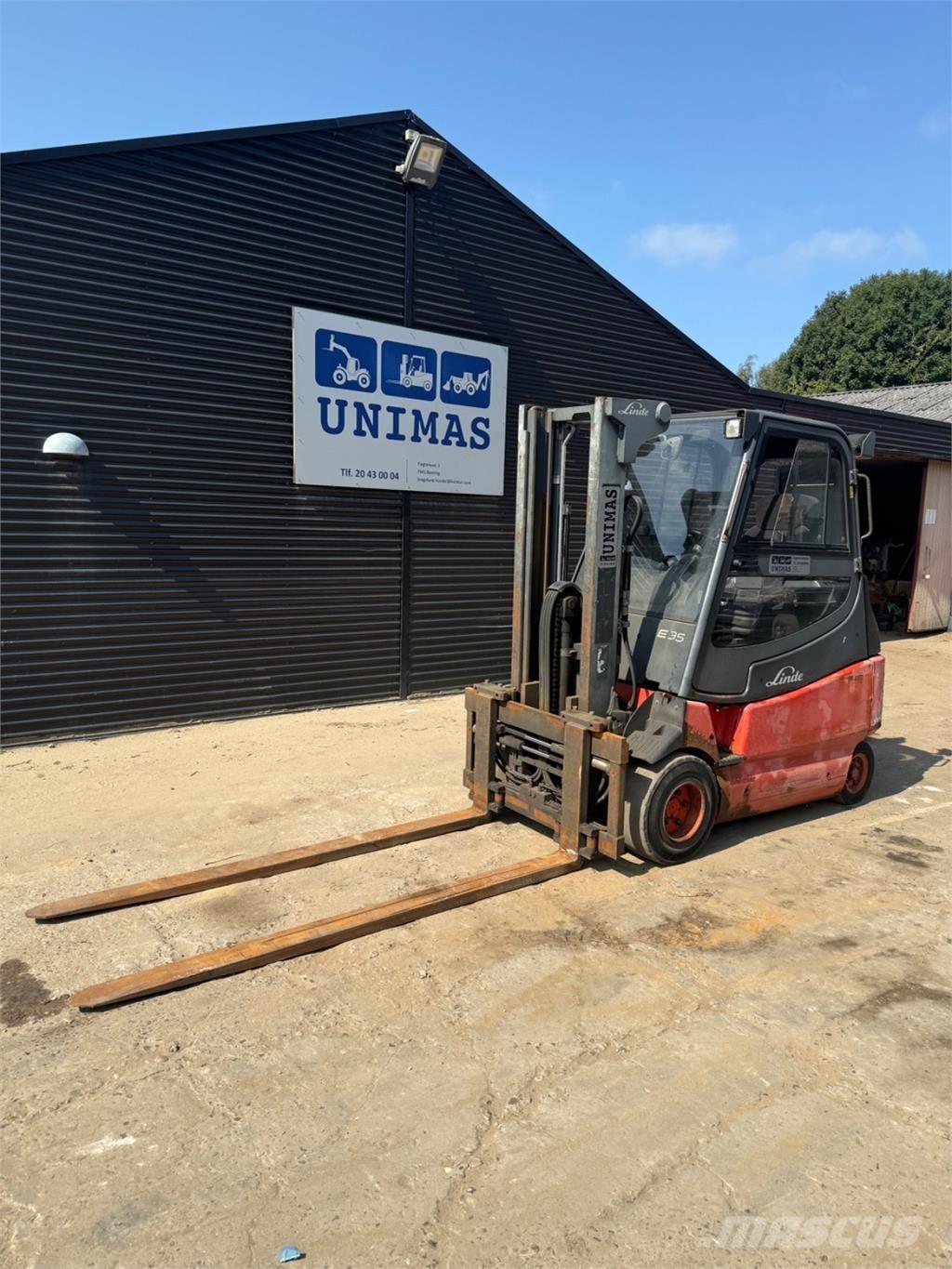 Linde E35 전동 지게차