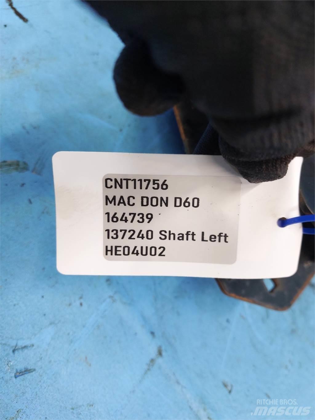 MacDon D60 콤바인 수확기 부속품
