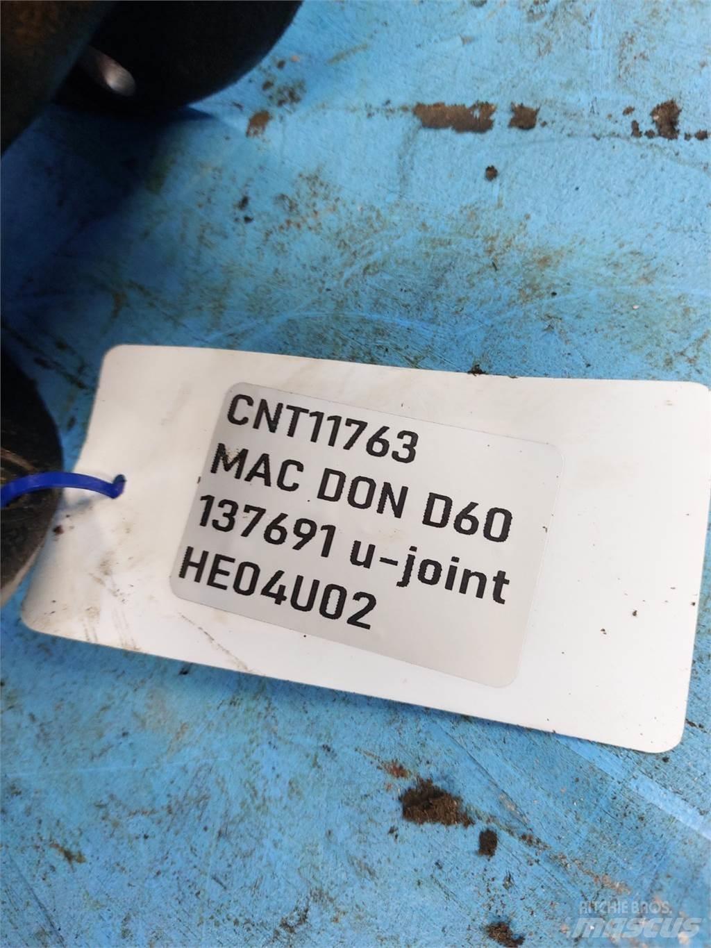 MacDon D60 콤바인 수확기 부속품