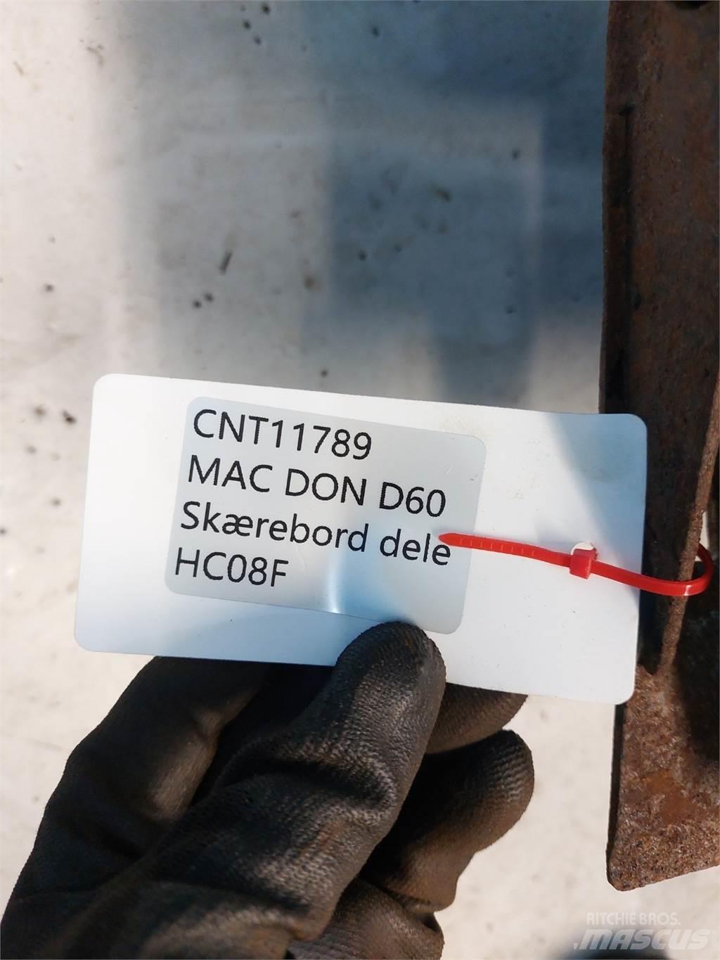 MacDon D60 콤바인 수확기 부속품
