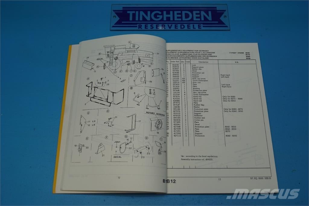 New Holland 8060 농기계 - 기타