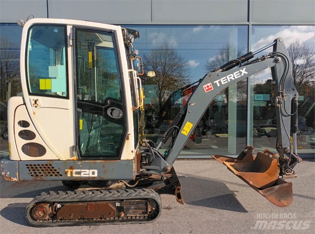 Terex tc20 소형 굴삭기 7톤 미만