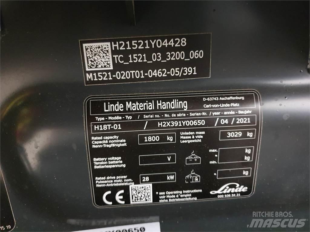 Linde H18T LPG 지게차