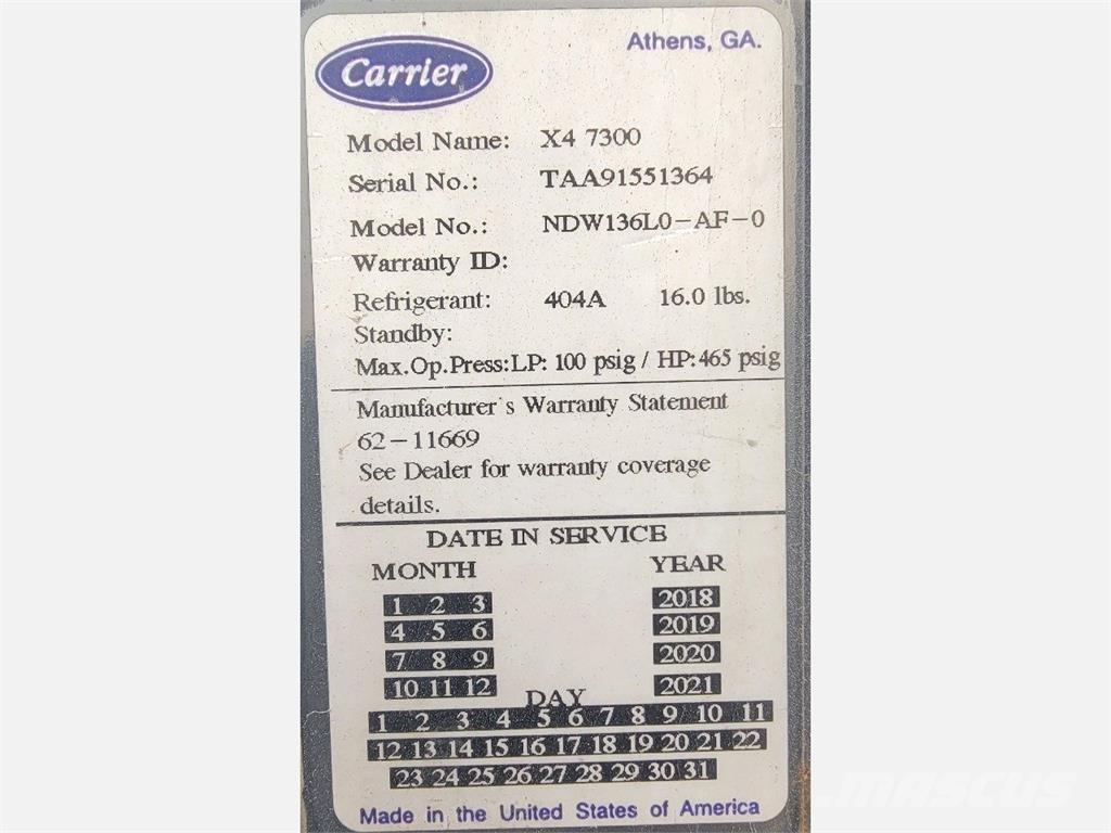 Wabash Reefer 온도 조절식 세미 트레일러