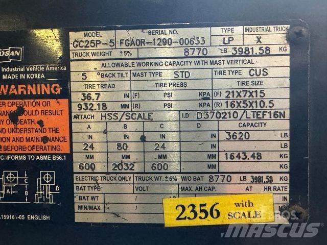 Doosan GC25P-5 그 외 지게차