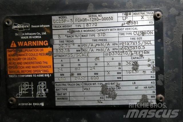 Doosan GC25P-5 그 외 지게차