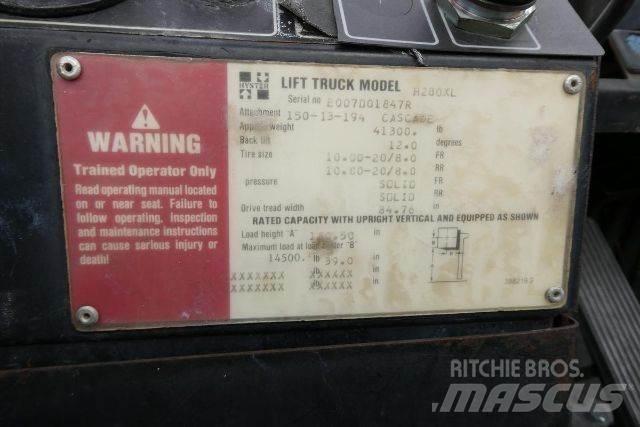 Hyster H280XL 그 외 지게차