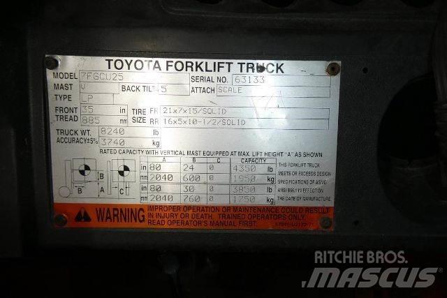 Toyota 7FGCU25 그 외 지게차