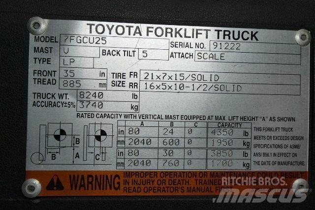 Toyota 7FGCU25 그 외 지게차