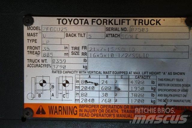 Toyota 7FGCU25 그 외 지게차
