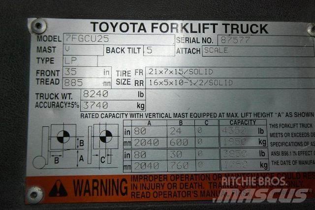 Toyota 7FGCU25 그 외 지게차