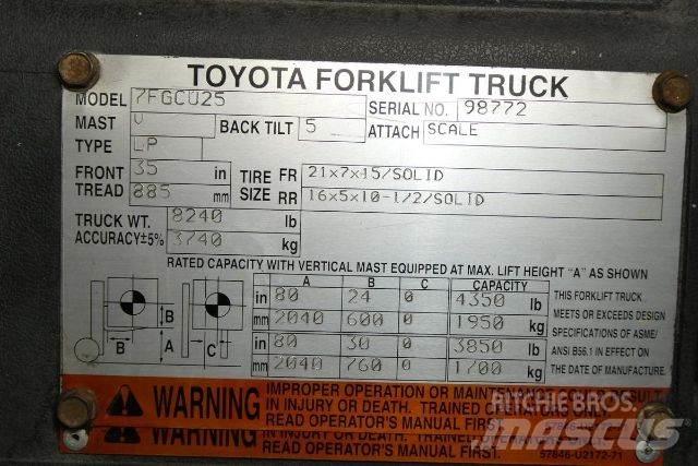Toyota 7FGCU25 그 외 지게차