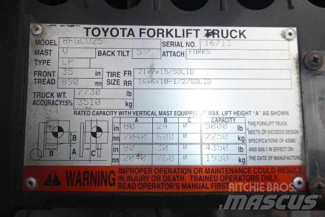 Toyota 8FGCU25 그 외 지게차