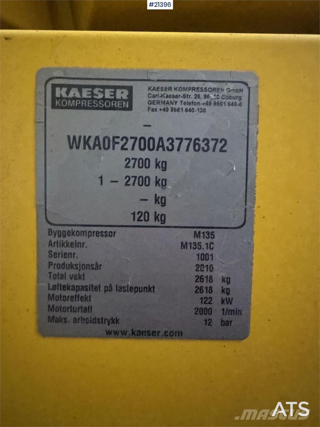 Kaeser M135 콤푸레샤