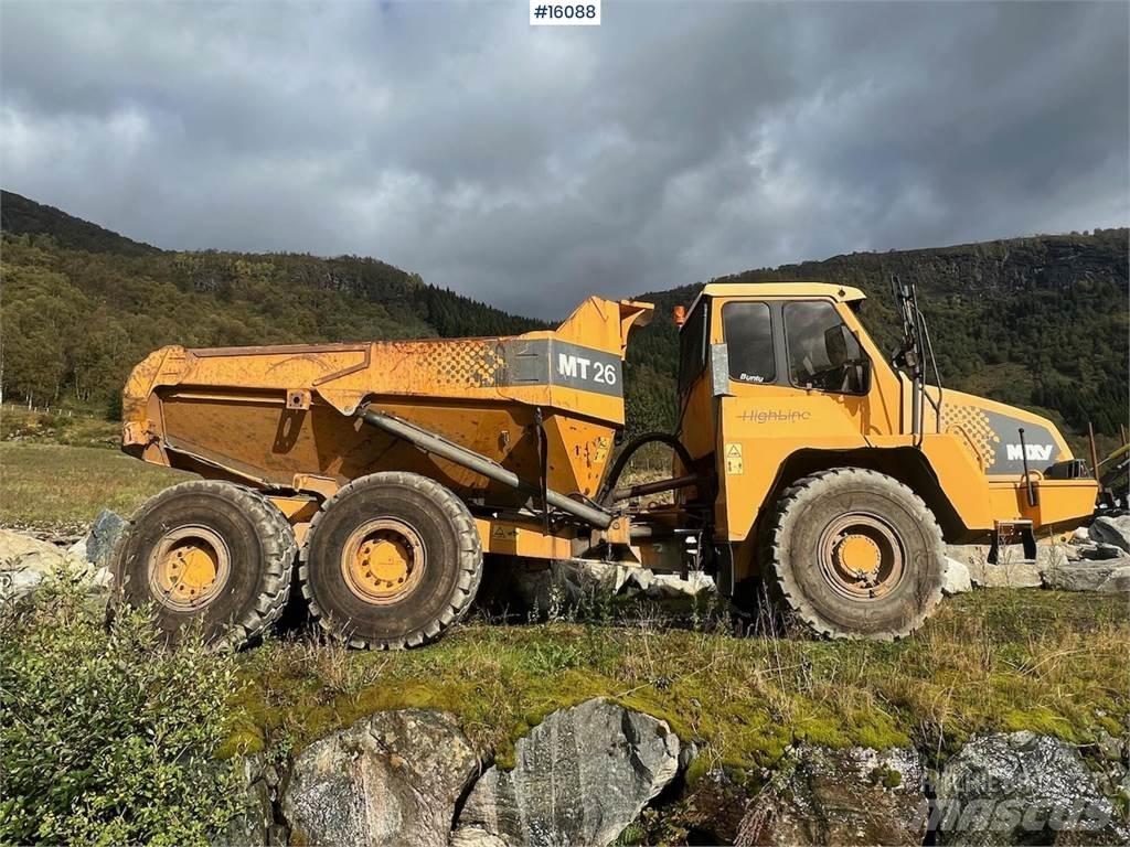 Moxy MT26 dumper. 건설현장 덤프트럭