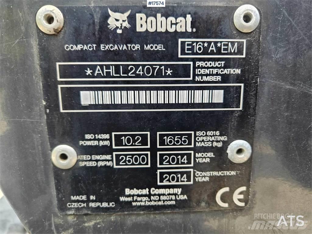Bobcat E16 소형 굴삭기 7톤 미만
