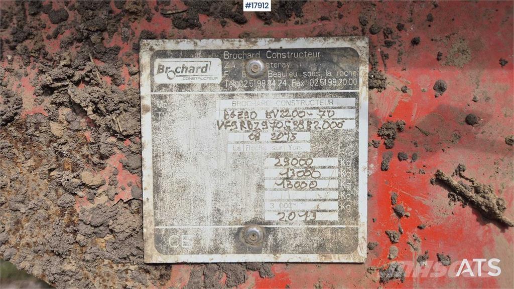 Brochard EV2200-OBS 퇴비살포기