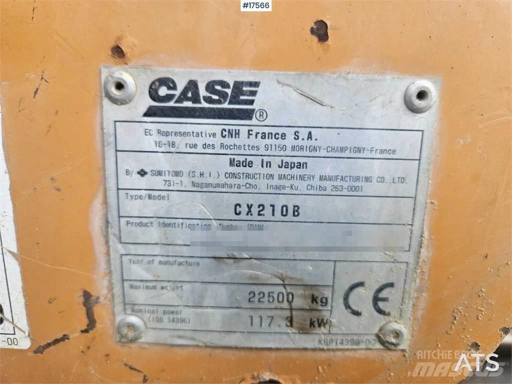 CASE CX210B 대형 굴삭기 29톤 이상