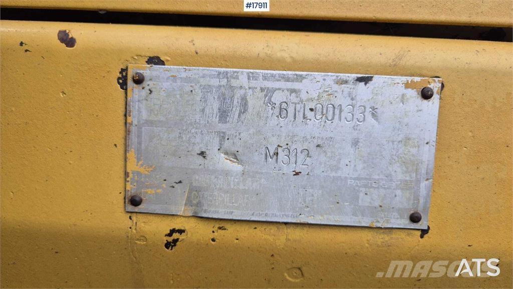 CAT M312  휠 굴삭기