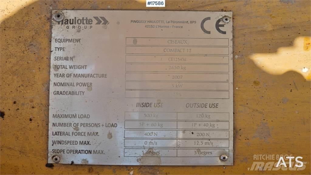 Haulotte Compact 12 가위형 리프트