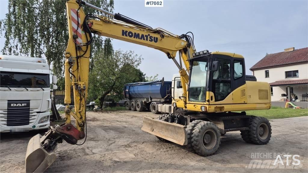 Komatsu PW 160  휠 굴삭기