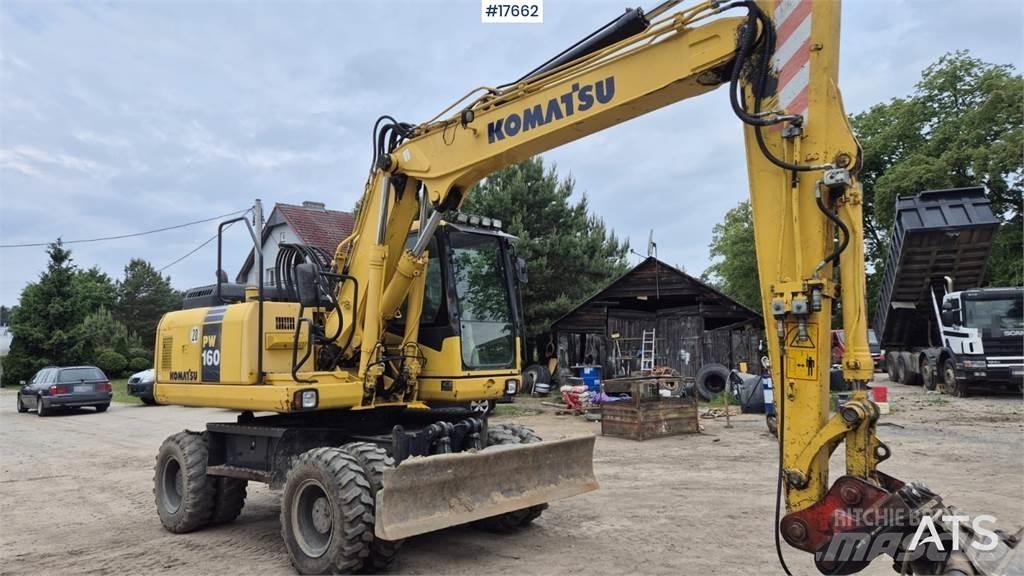 Komatsu PW 160  휠 굴삭기