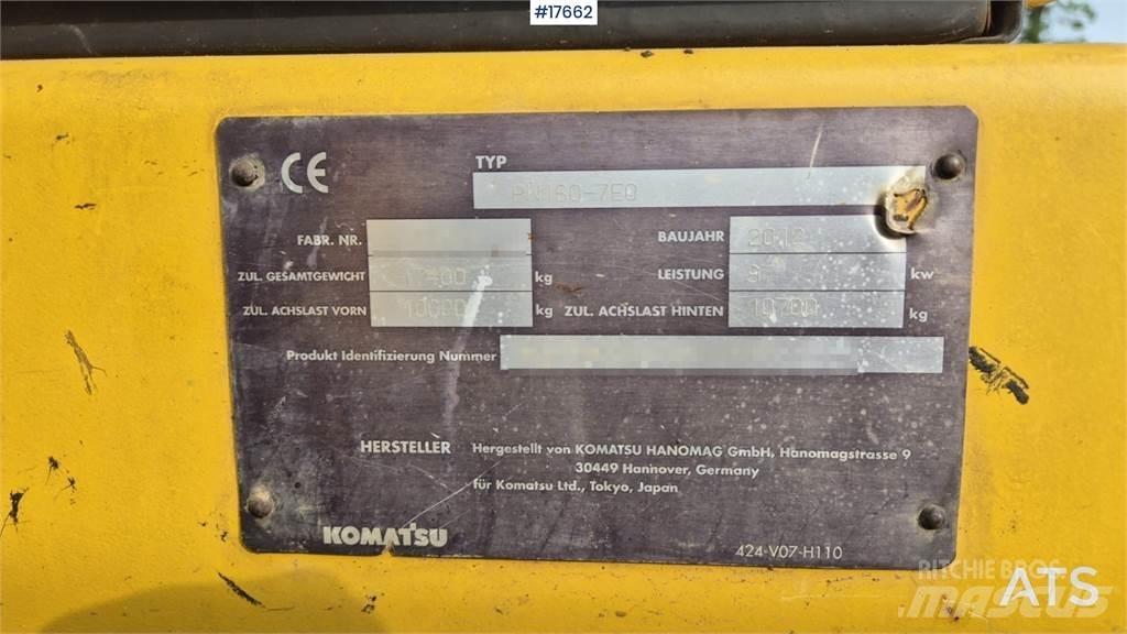 Komatsu PW 160  휠 굴삭기
