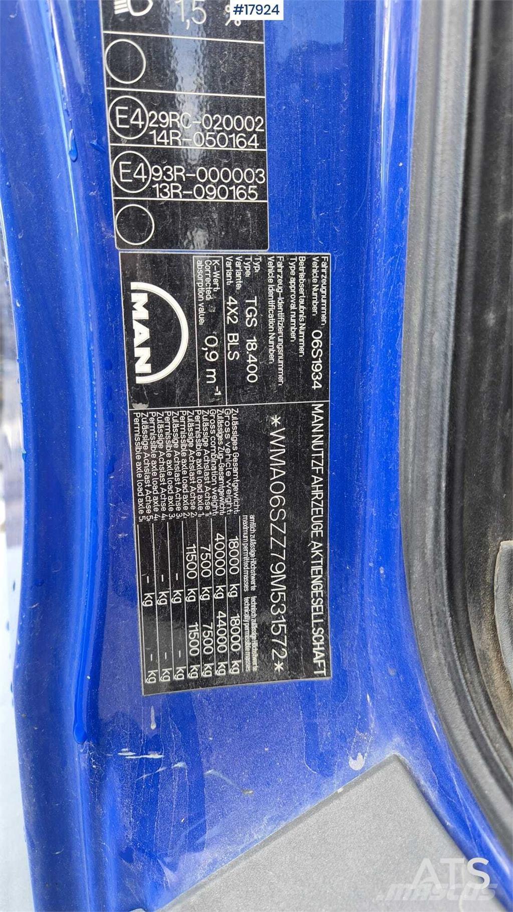 MAN TGS 18.400 트랙터 유닛