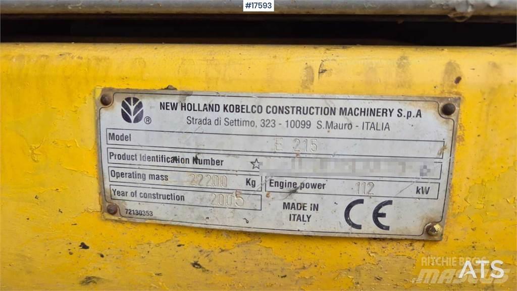 New Holland E215 대형 굴삭기 29톤 이상