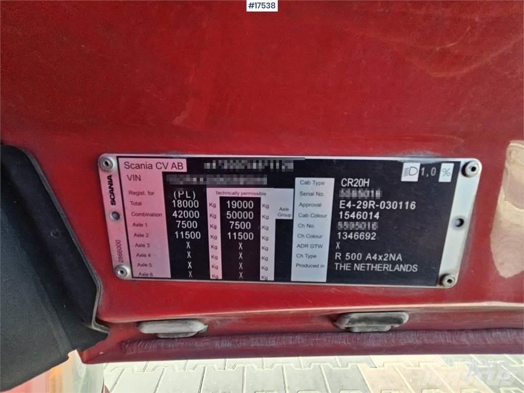 Scania R500 트랙터 유닛