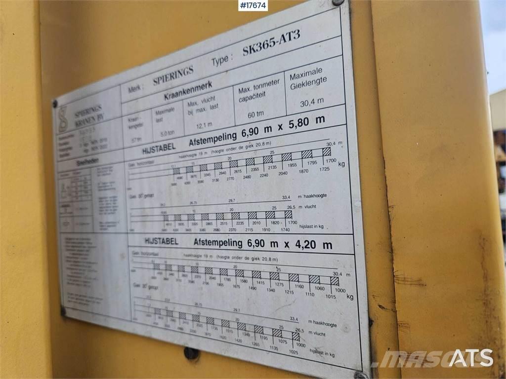 Spierings SK365-AT A/T 크레인