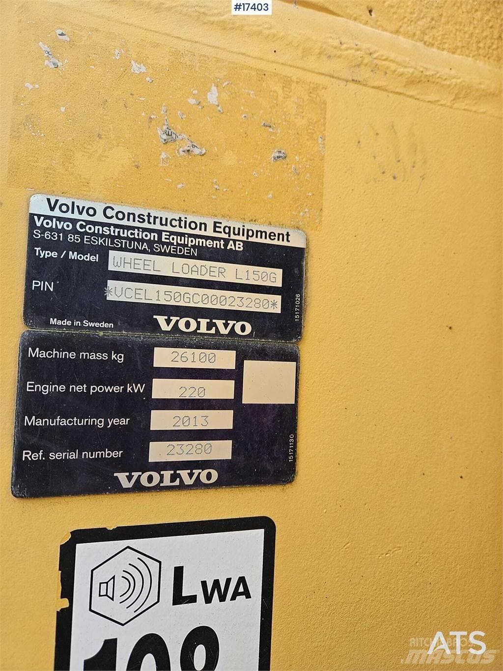Volvo L150G  휠로우더