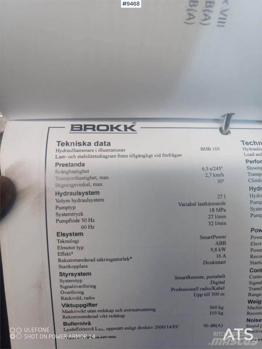 Brokk 70 건설 장비 - 기타