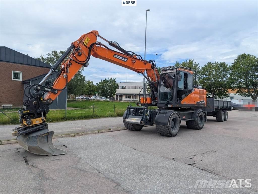 Doosan DX160W-7  휠 굴삭기