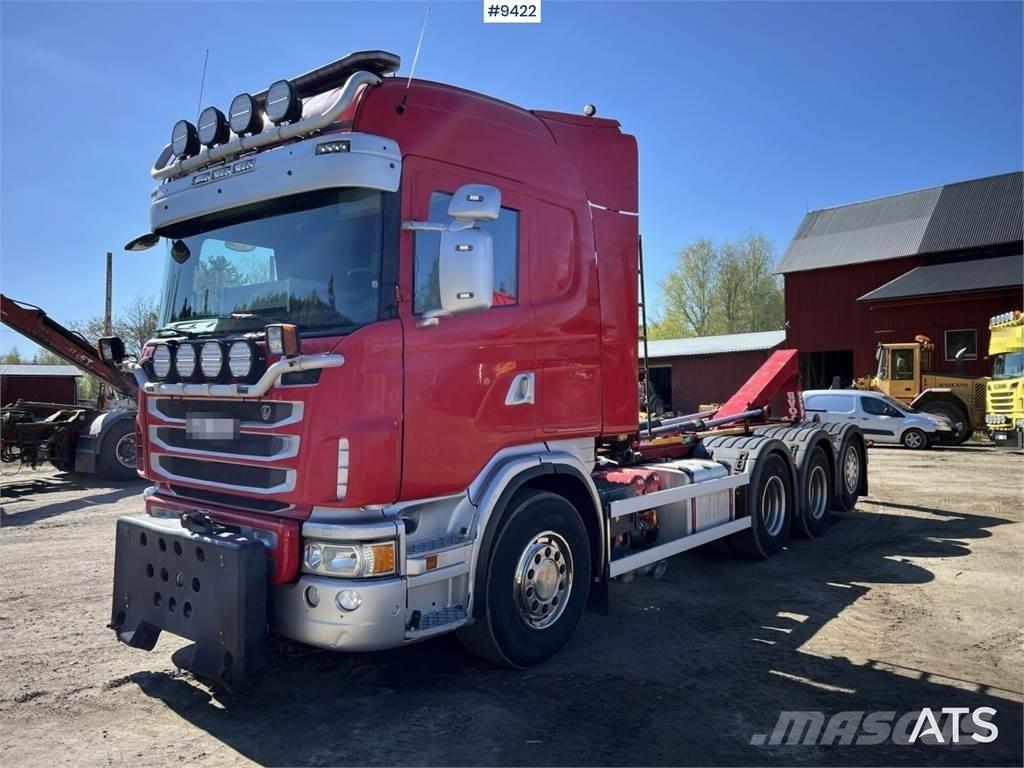 Scania G490 훅 리프트 트럭