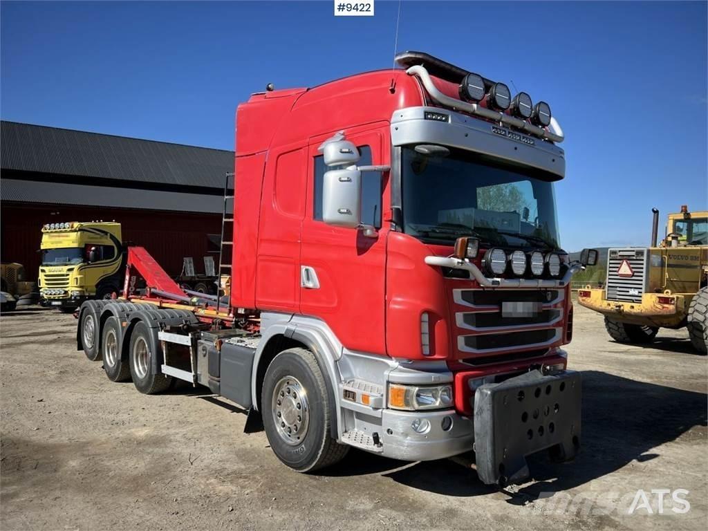 Scania G490 훅 리프트 트럭
