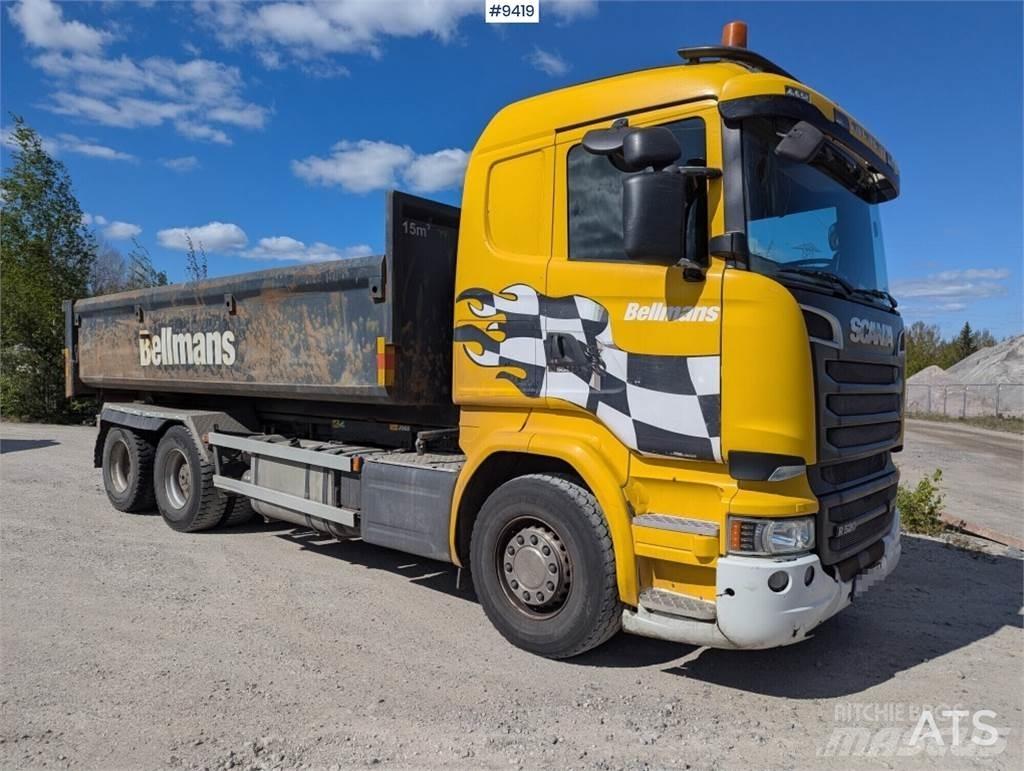 Scania R520 훅 리프트 트럭