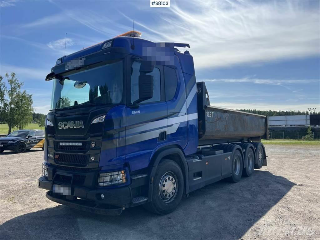 Scania R580 훅 리프트 트럭