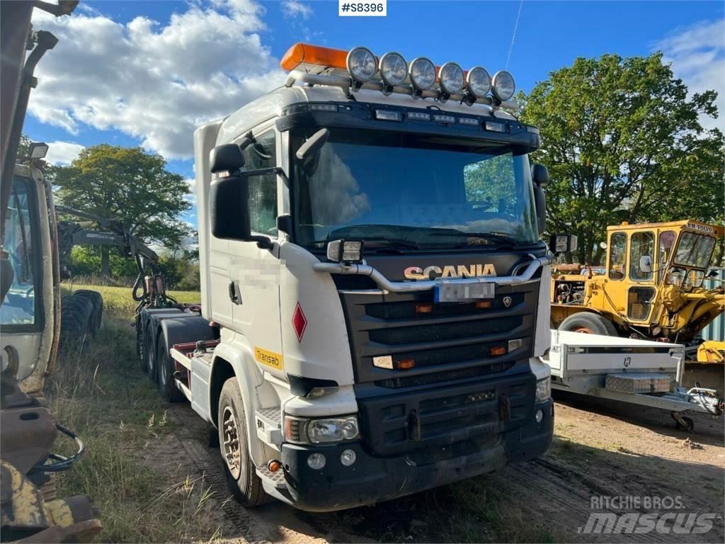 Scania R580LB8X4*4HSA 훅 리프트 트럭