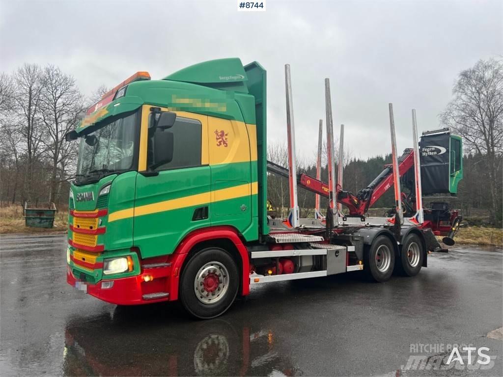 Scania R650 6X4 목재 트럭