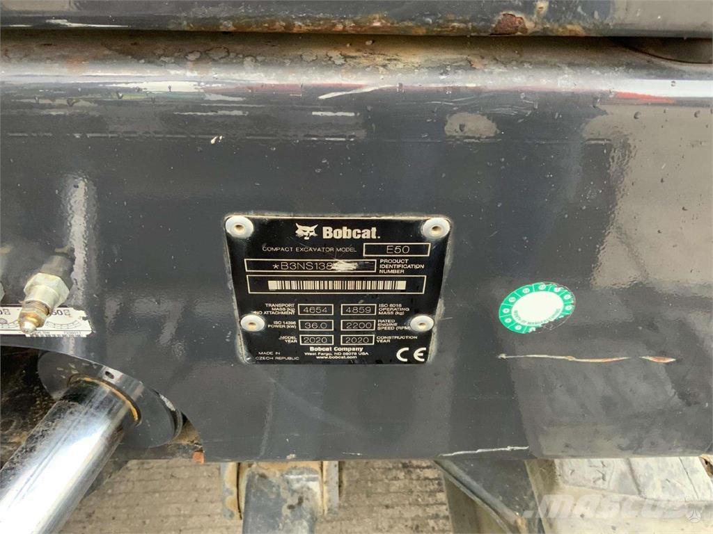 Bobcat E50 대형 굴삭기 29톤 이상