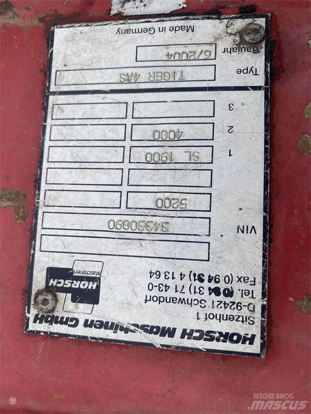 Horsch Tiger 4AS 필드 드래그