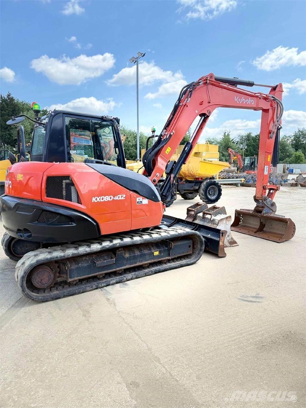 Kubota KX080-4 대형 굴삭기 29톤 이상