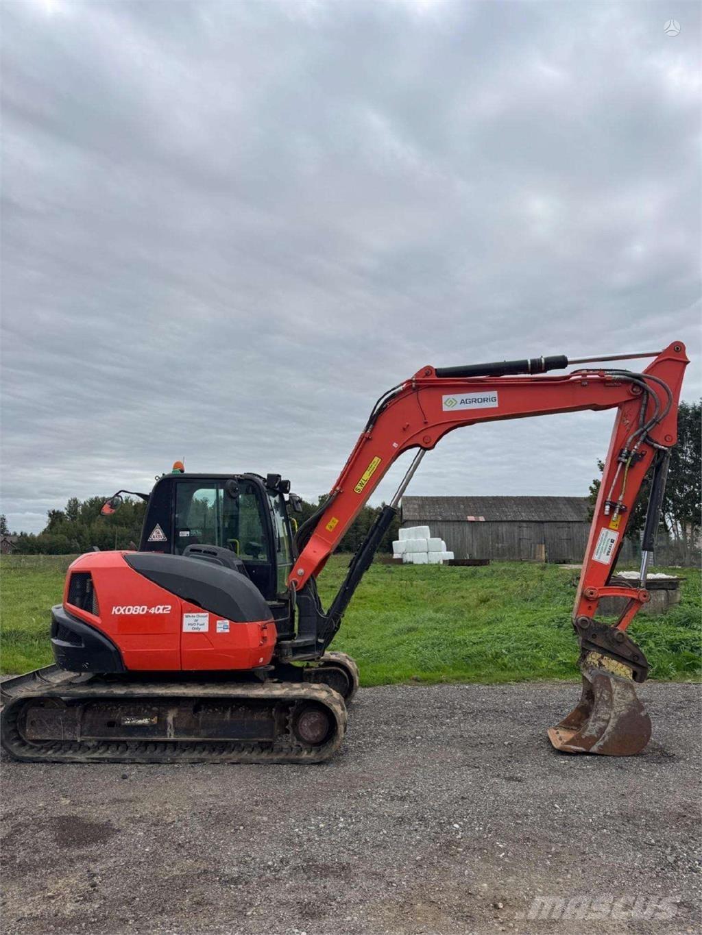 Kubota KX080-4a2 대형 굴삭기 29톤 이상